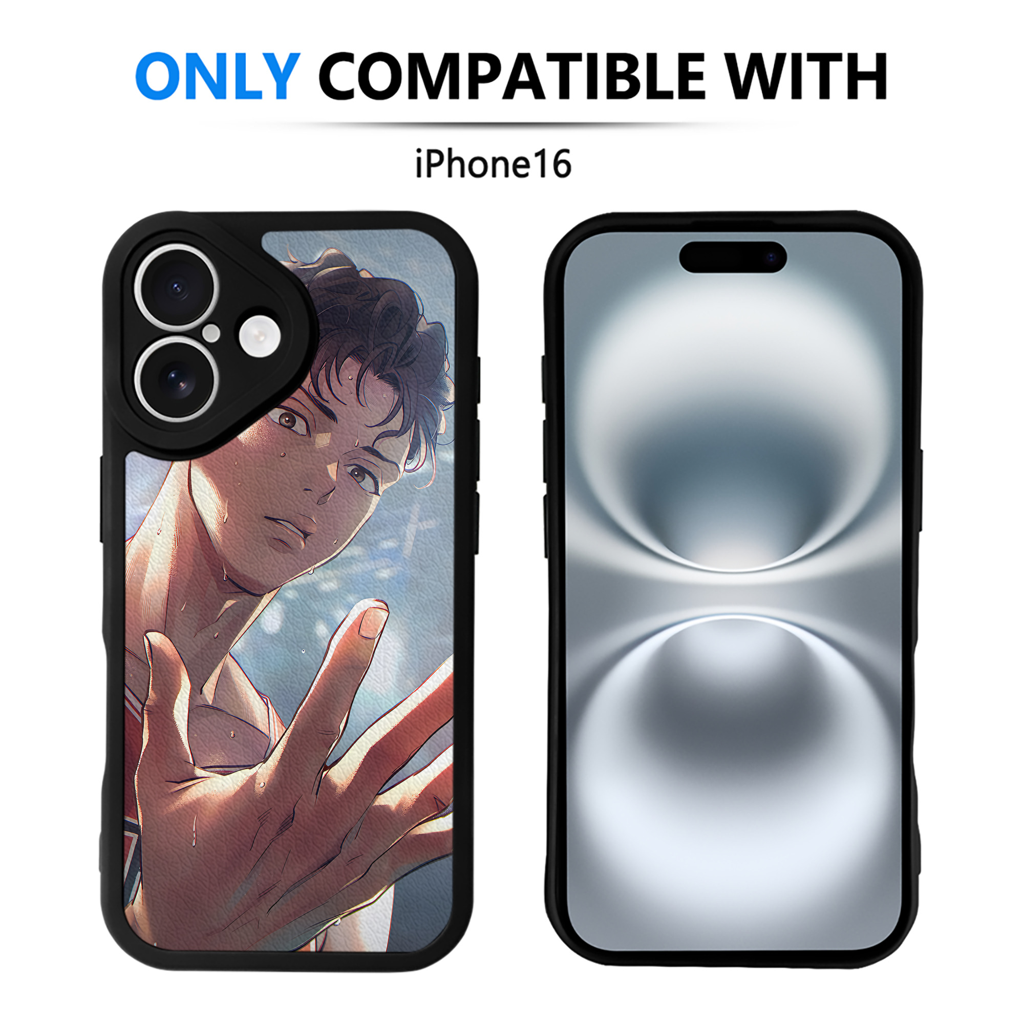 （画像用） SLAM DUNK／スラムダンク 【iPhone 16シリーズ対応】シリコンスマホケース（レザー調） 材質：シリコン